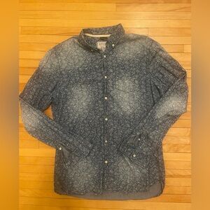 Men’s Blue Floral Long-Sleeve Button-Up by Buffalo David Bitton in US M (Fits L)